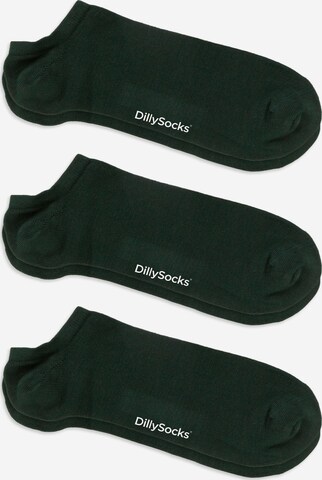 DillySocks Ankle Socks in Green: front