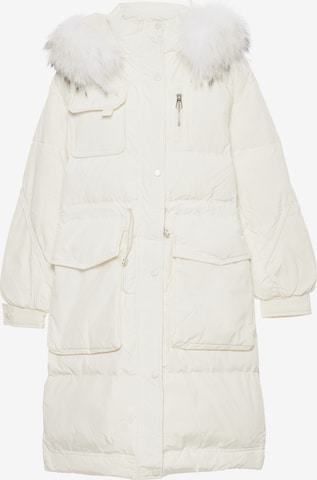 NAEMI Winter Coat in White: front