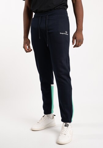 Sergio Tacchini Tapered Broek 'Nest' in Blauw: voorkant