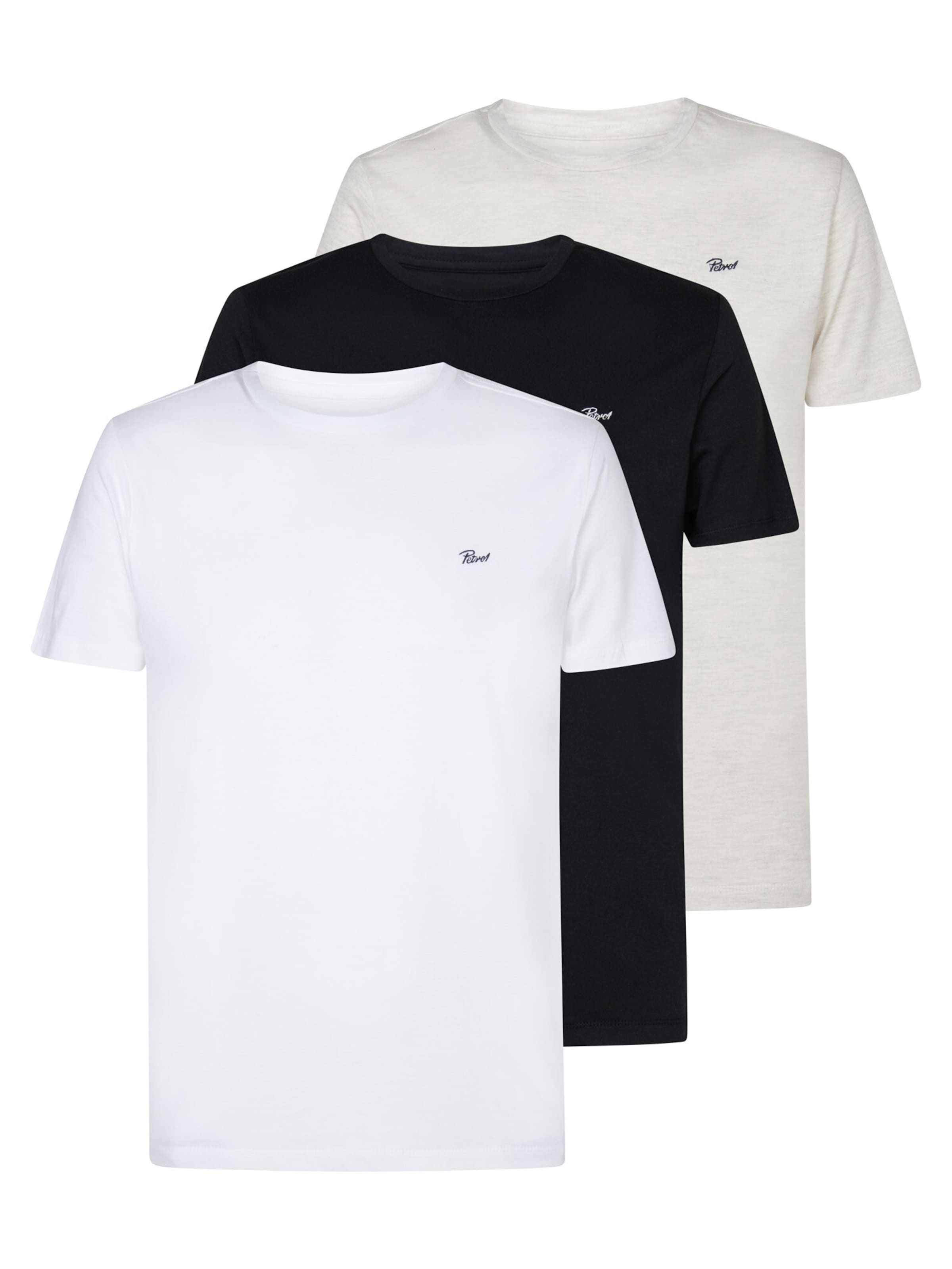 Petrol Industries Tričko 'Sidney' - Sivá: predná strana