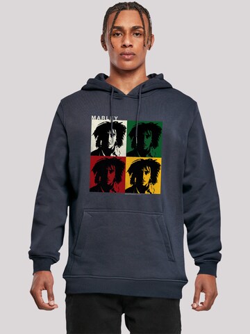 Sweat-shirt 'Bob Marley' F4NT4STIC en bleu : devant