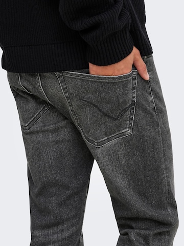 Only & Sons Slimfit Jeans 'LOOM' in Schwarz