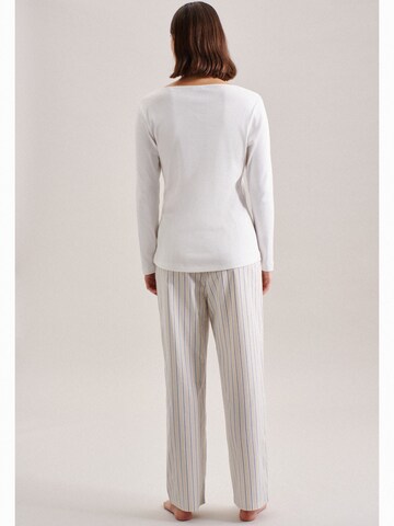 SEIDENSTICKER Pajama Pants 'Schwarze Rose' in White