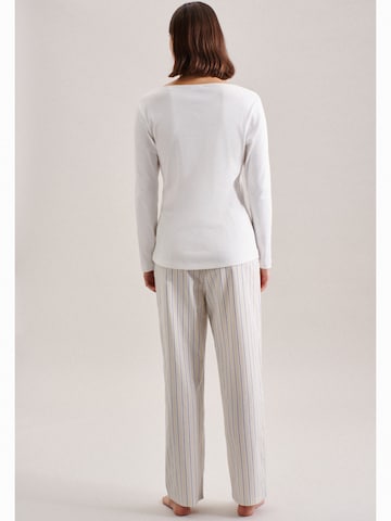 Pantalon de pyjama 'Schwarze Rose' SEIDENSTICKER en blanc
