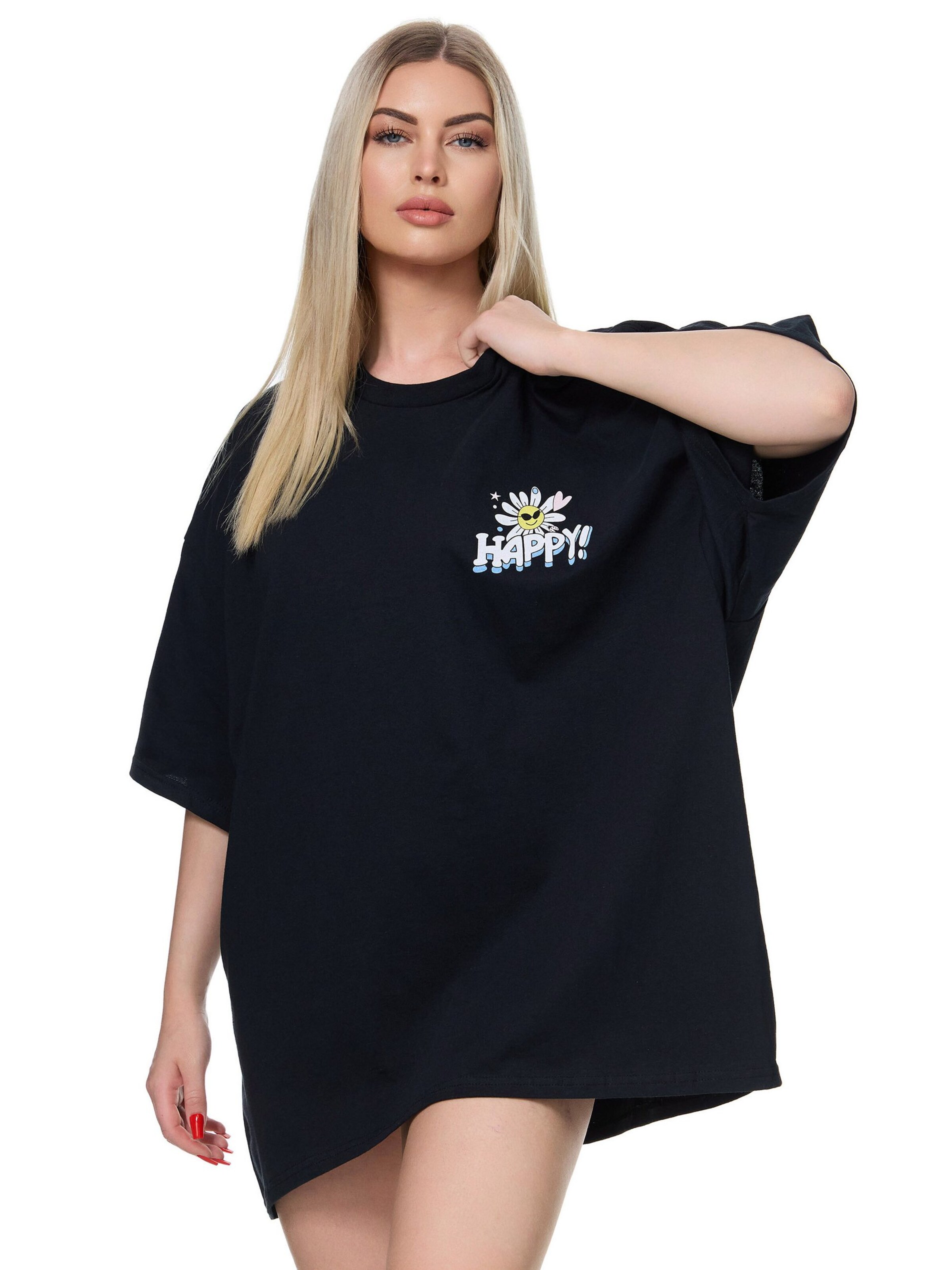 Worldclassca Oversizeshirt‌‌‌ in Schwarz: Vorderseite