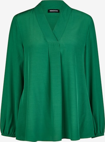 SEEYOU BY BIGGI M. Blouse in Green: front