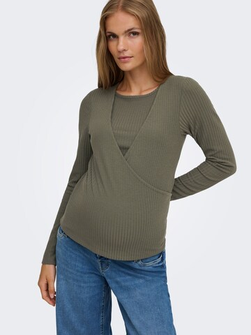 Only Maternity Top 'OLMKAILA' in Grün