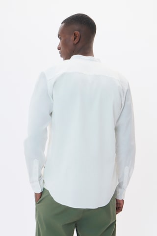 Matinique Comfort fit Button Up Shirt 'MATrostol China 4' in White