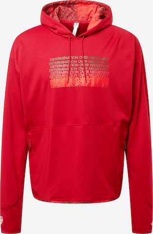 sarkans ADIDAS PERFORMANCE Sportiska tipa džemperis 'INNO': no priekšpuses