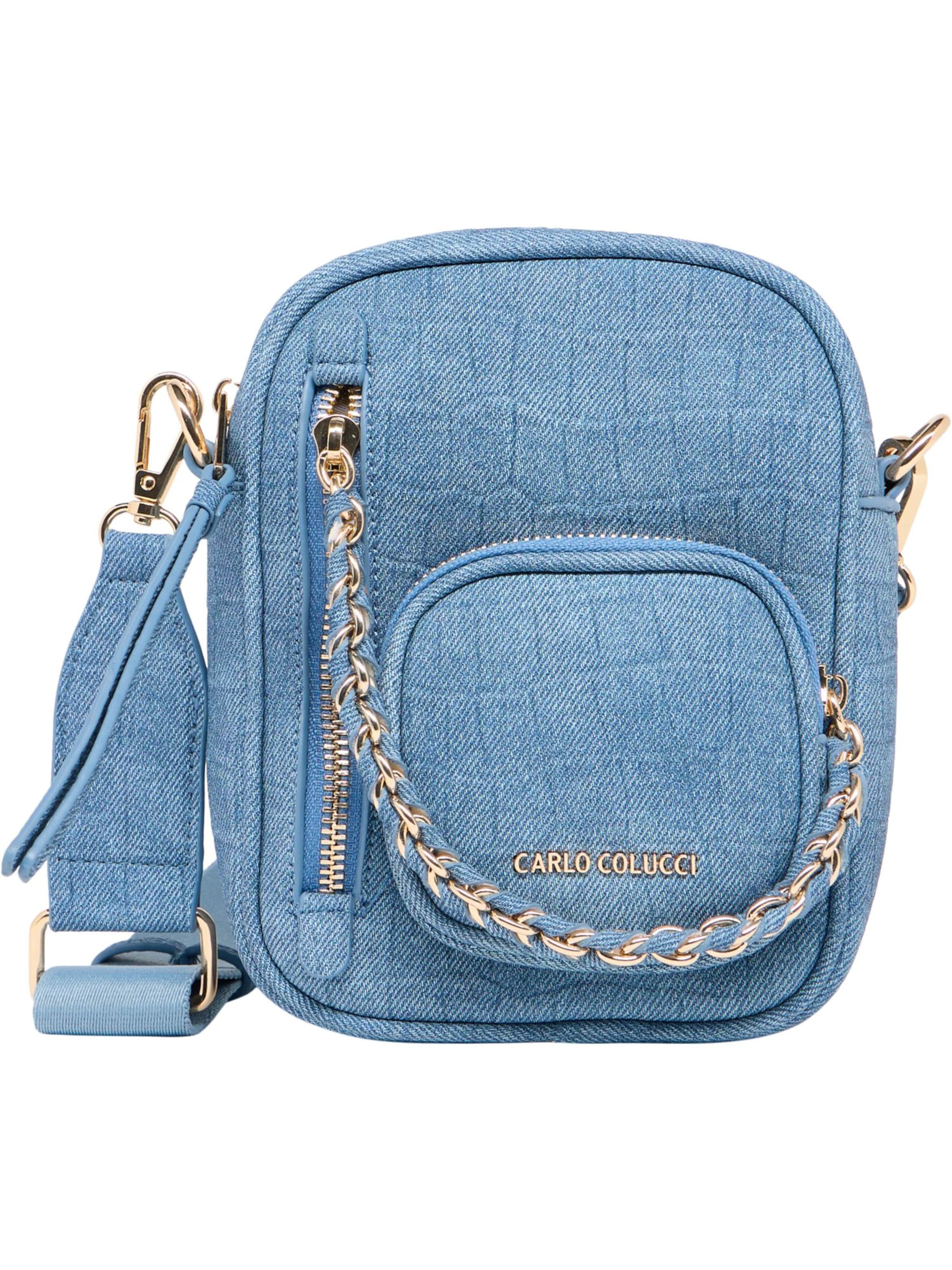 Sac à bandoulière ' di Carlantonio ' Carlo Colucci en bleu : devant