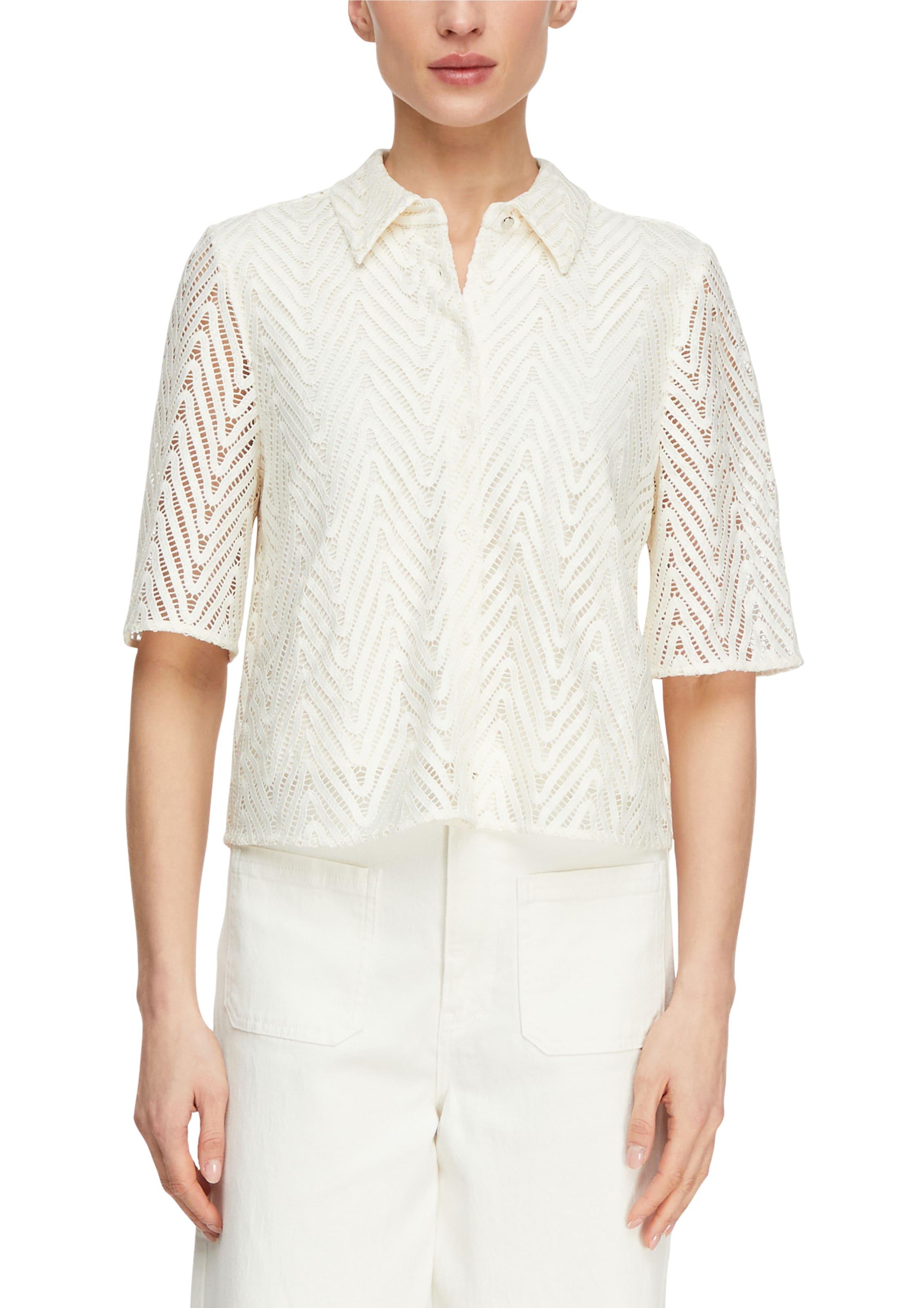 Chemisier COMMA en blanc