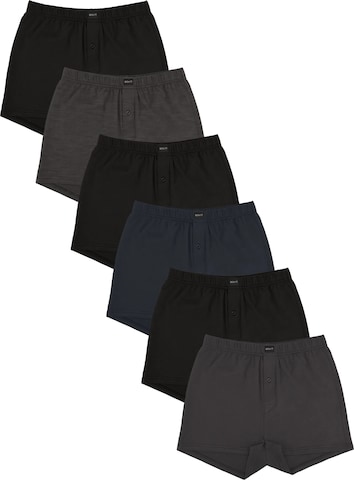 Gomati Boxershorts 'Jersey Line' in Blau: Vorderseite