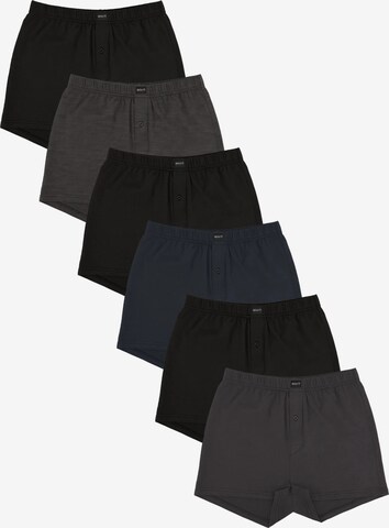 Gomati Boxershorts 'Jersey Line' in Blau: Vorderseite