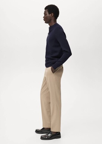 MANGO MAN Knit cardigan 'Luxusc' in Blue