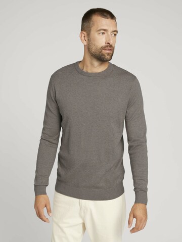 TOM TAILOR Sweater in Grey: front