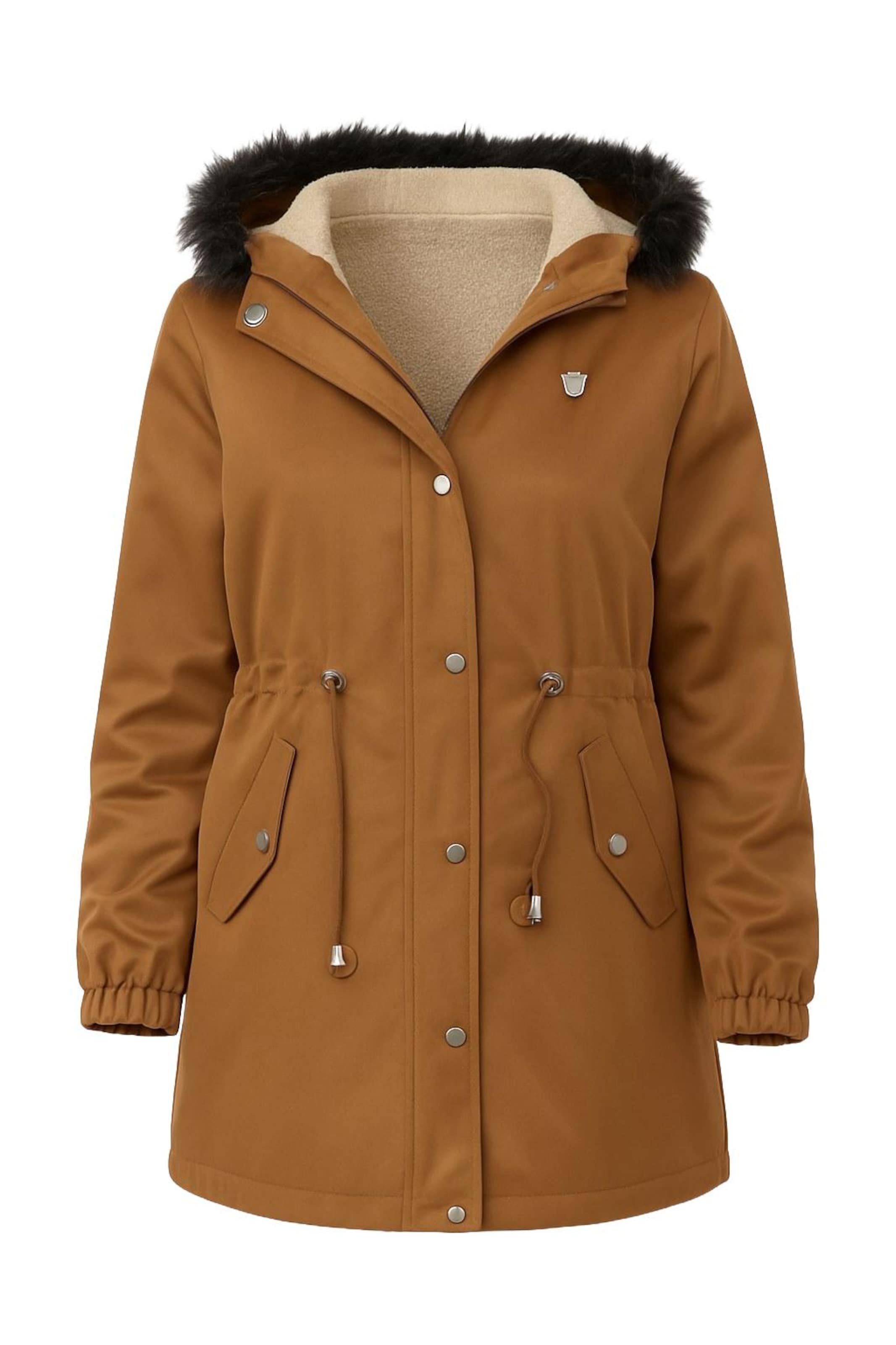 MODAMIHRAM Winter parka in Brown: front