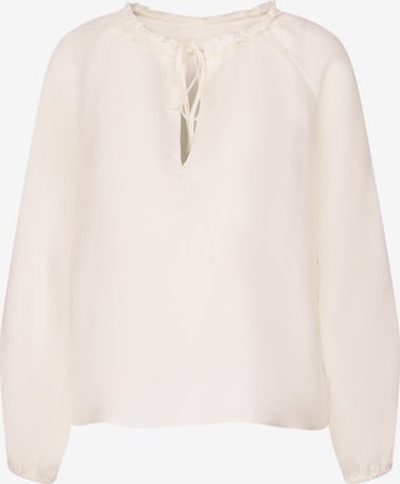 Chemisier 'Schwarze Rose' SEIDENSTICKER en blanc : devant