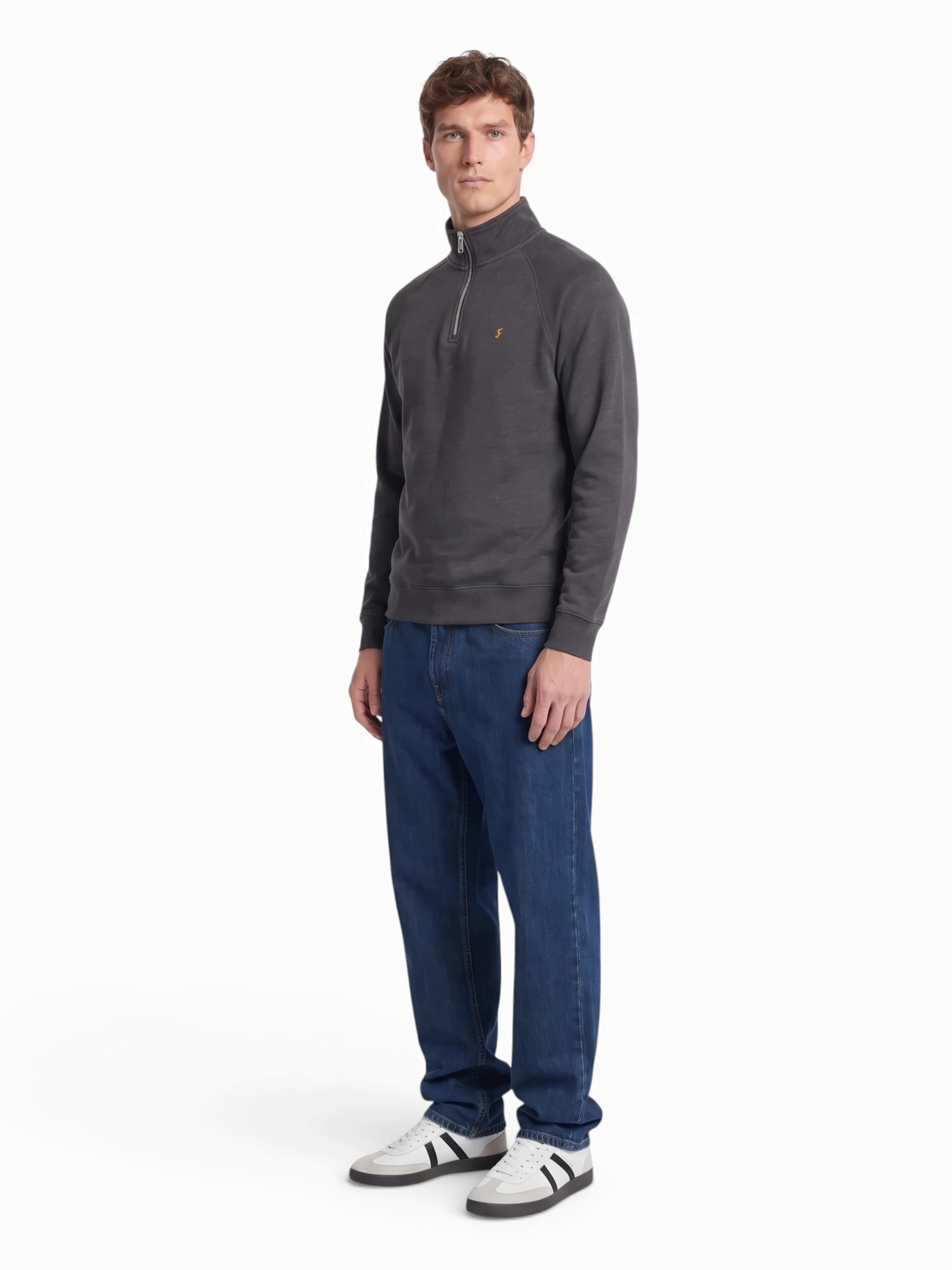 FARAH Sweatshirt 'ARNOLD' in Grey