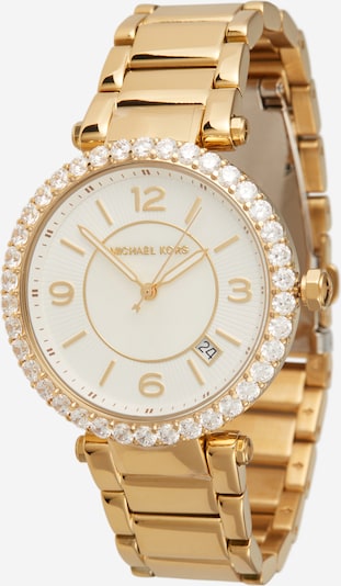 MICHAEL Michael Kors Analoog horloge in de kleur Goud / Wit, Productweergave