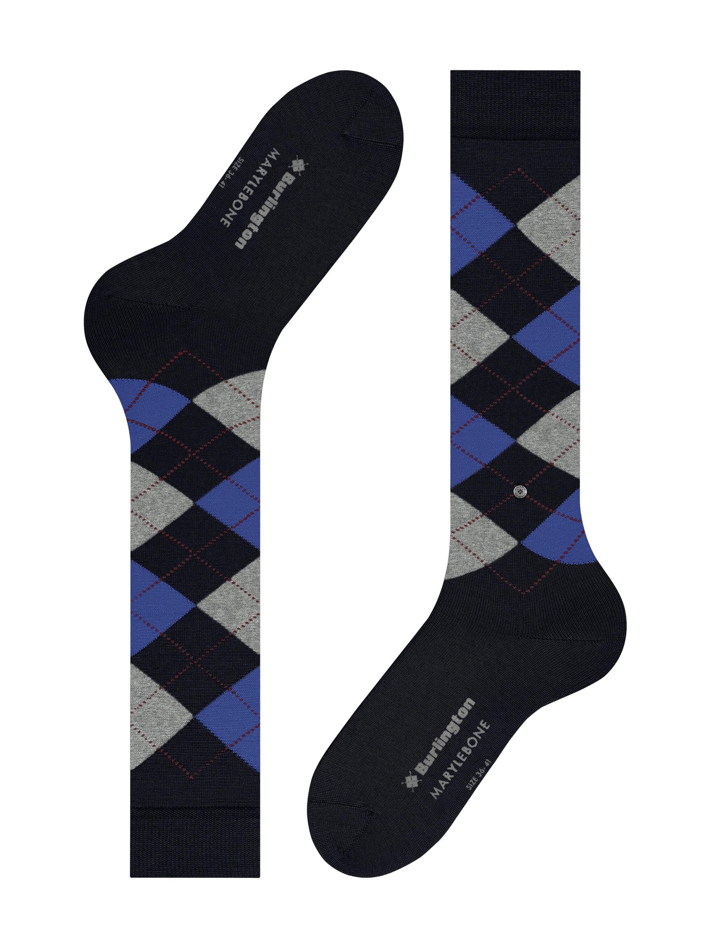 BURLINGTON Overknee Strümpfe 'Marylebone'‌‌‌‌‌‌‌‌ in Blau