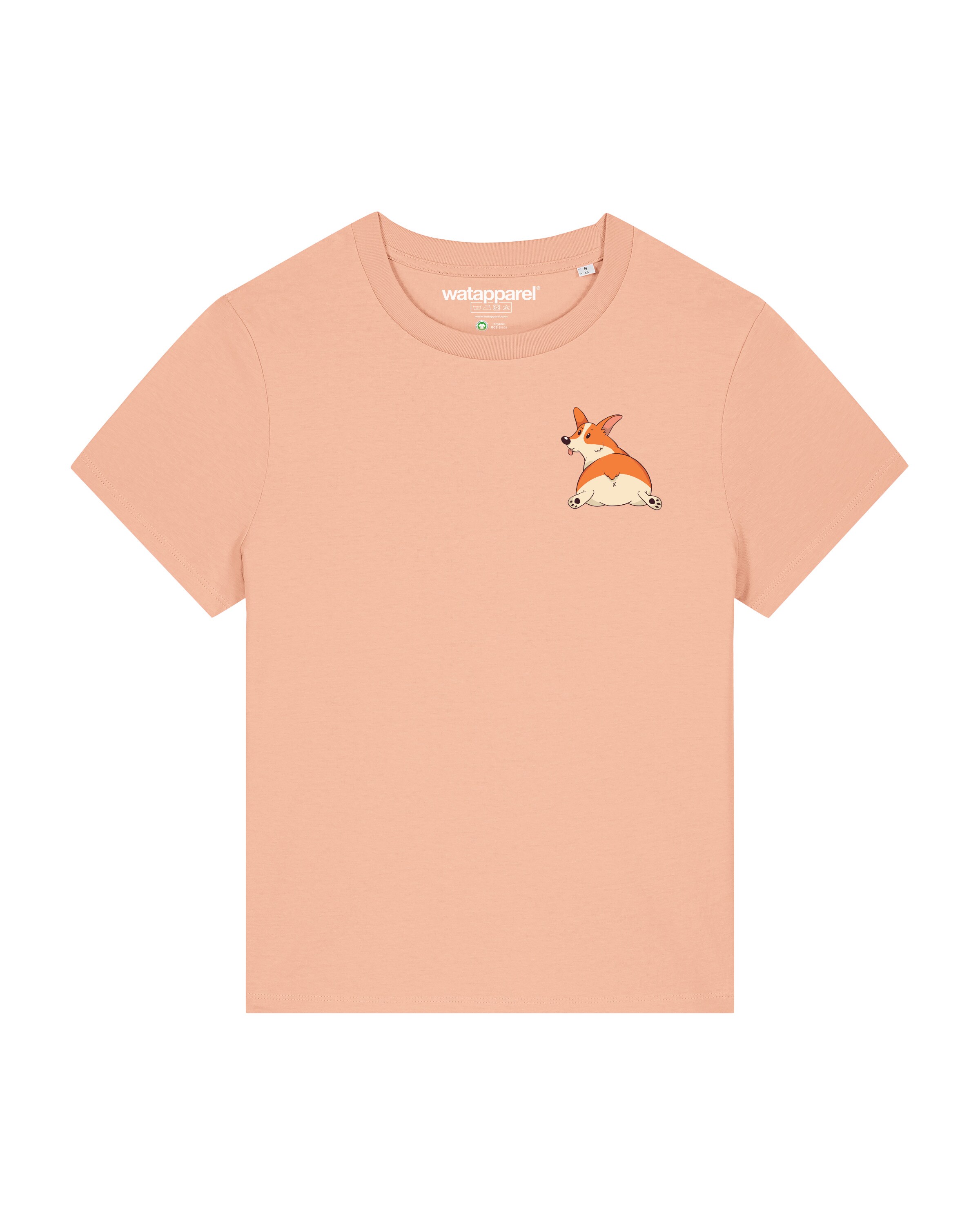 Watapparel Shirt ' Corgi ' in Orange: front