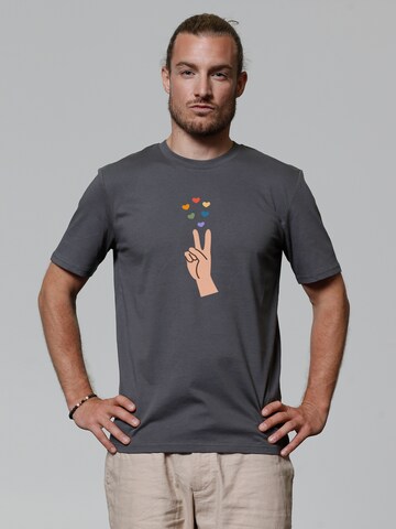 T-Shirt 'Spread Love' Watapparel en gris : devant