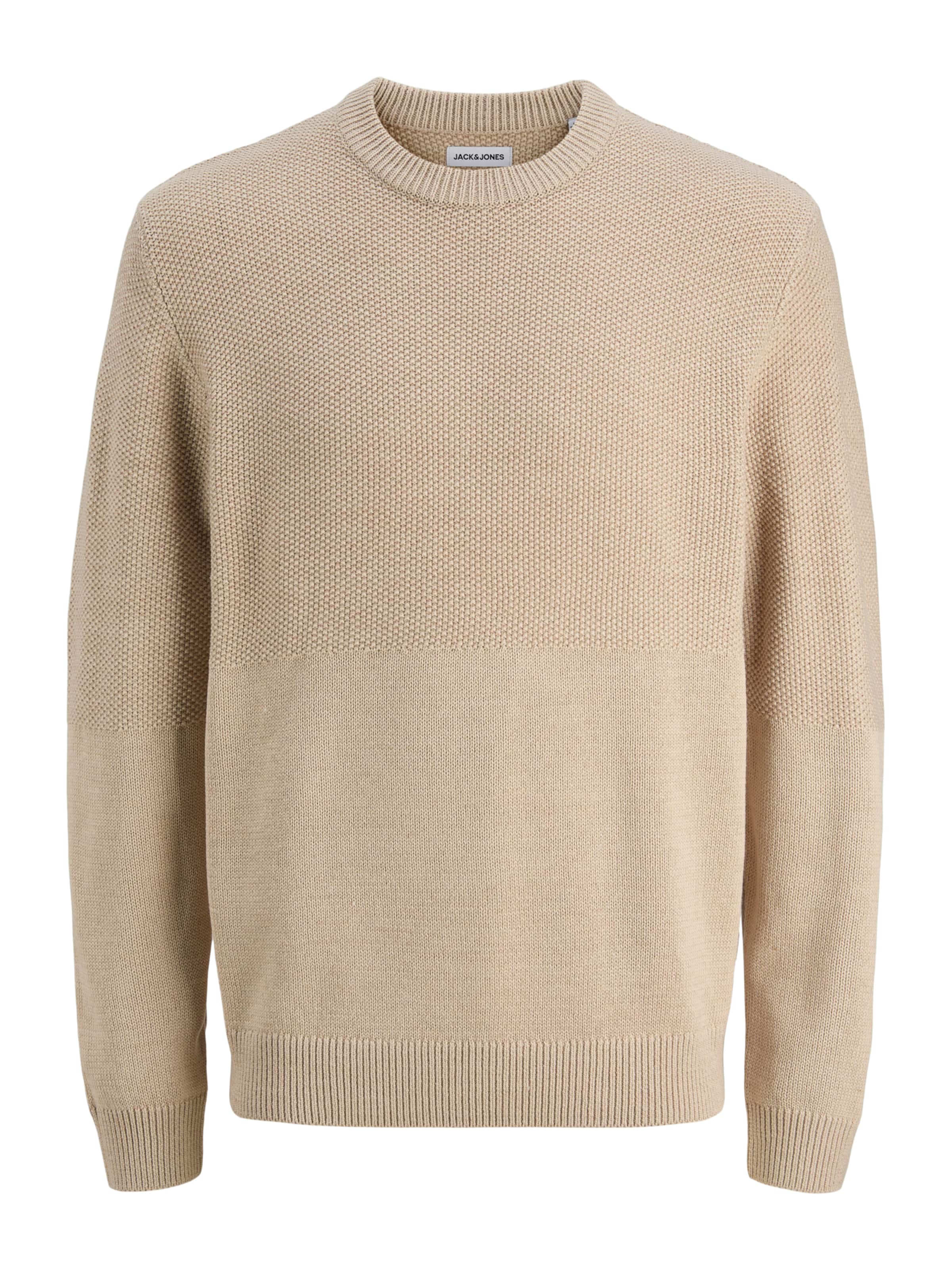 JACK & JONES Pull-over 'JJCARL' en mastic, Vue avec produit