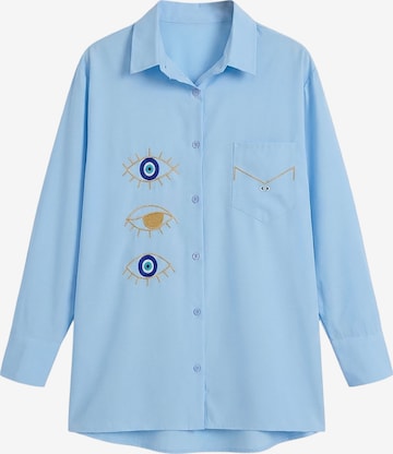 Camicia da donna di Imily Bela in blu: frontale