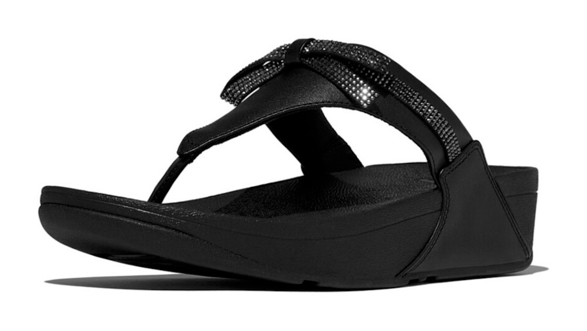 FitFlop Zehentrenner in Schwarz: Vorderseite