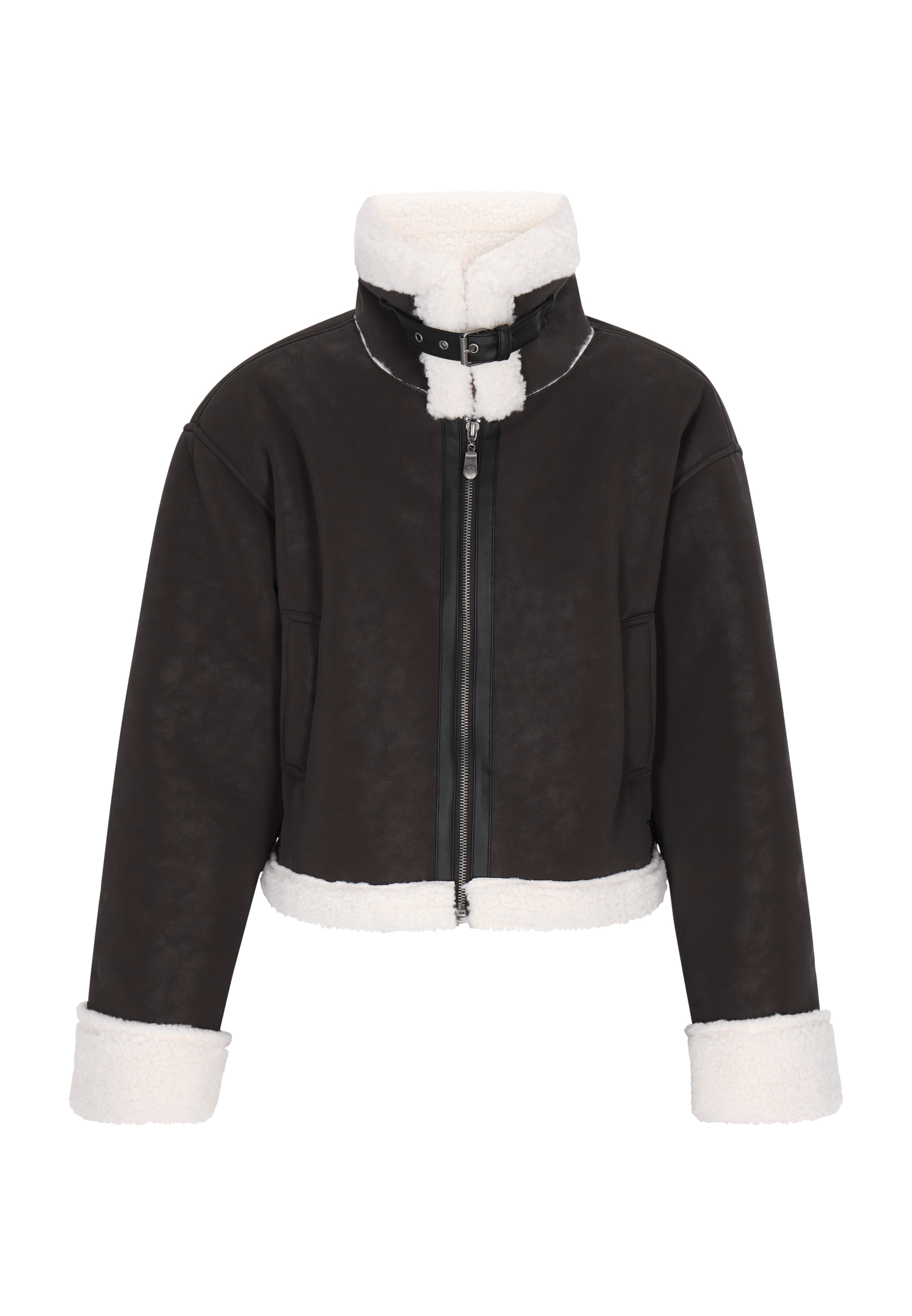 DreiMaster Vintage Зимняя куртка в Серый: спереди