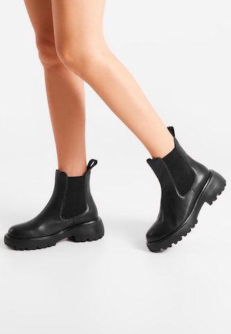 WODEN Chelsea Boots 'Aya' i sort: forside