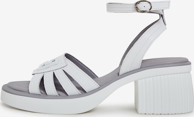 CESARE GASPARI Sandale in weiß, Produktansicht
