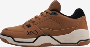 K1X Platform trainers in Brown: front
