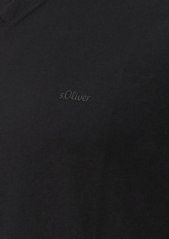 T-Shirt s.Oliver Men Big Sizes en noir : devant