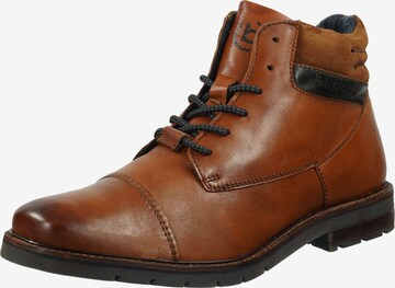 bugatti Lace-Up Boots in Brown: front