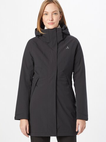 Schöffel Outdoor Jacket 'Bastianisee' in Black: front