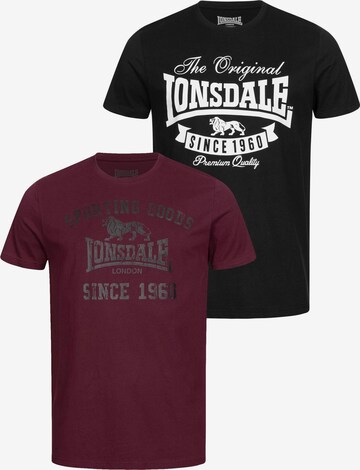 LONSDALE Shirt in Red: front