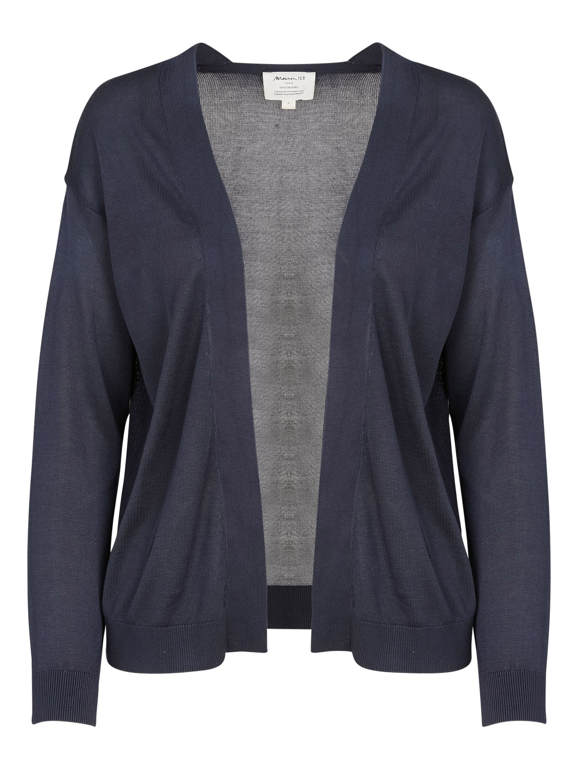 Maison 123 Knit Cardigan 'LOLA BIS' in Blue: front