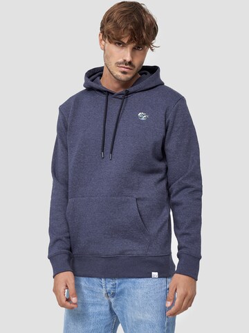 Mikon Sweatshirt 'Welle' in Blau