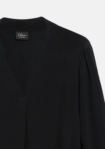 s.Oliver Blouse in Zwart: voorkant