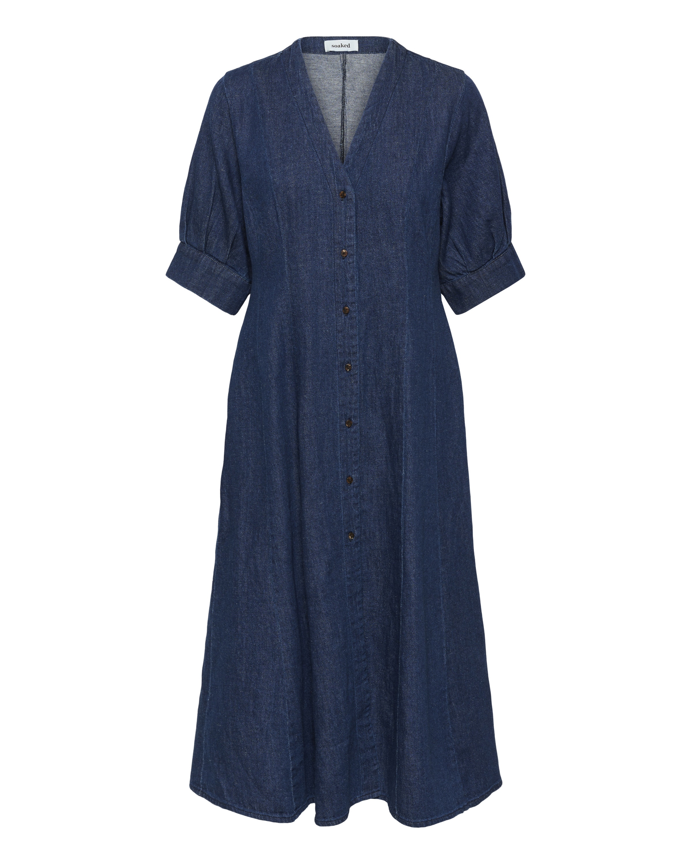 SOAKED IN LUXURY Jurk 'SLChaman Daria ' in Blauw: voorkant