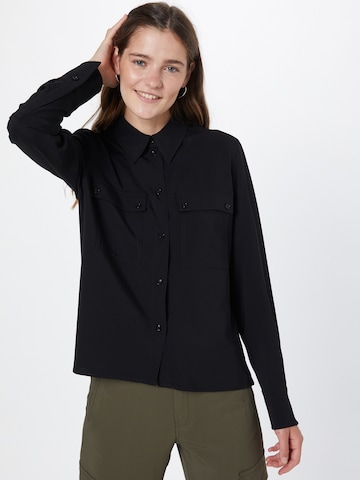 DRYKORN Blouse 'BEREA' in Zwart: voorkant