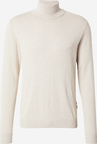 JACK & JONES Sweater 'JJEmil' in Beige: front