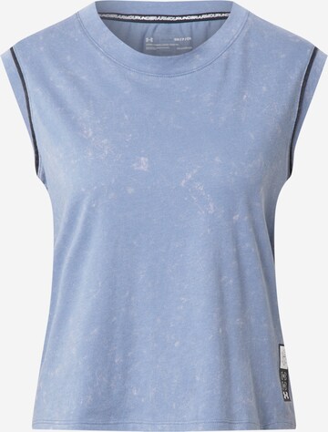 UNDER ARMOUR Sports Top 'Run Anywhere' in Blue: front