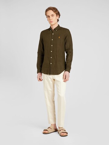 Polo Ralph Lauren - Ajuste estrecho Camisa en verde