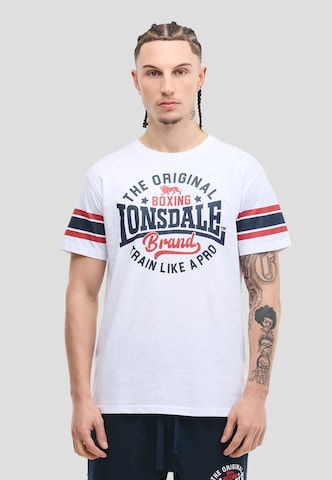 T-Shirt 'Barton' LONSDALE en blanc : devant