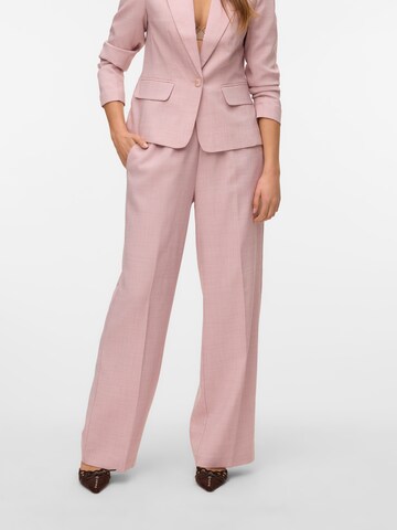 VERO MODA Loose fit Trousers 'VMCASSIDY' in Pink: front