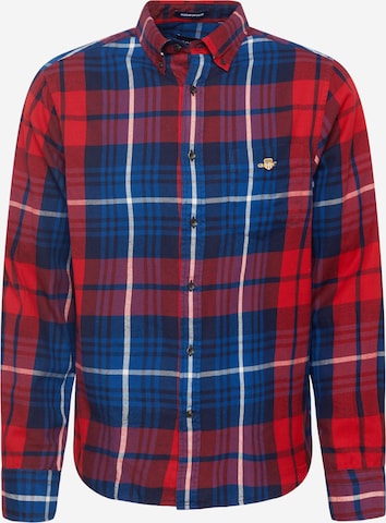 GANT Regular fit Button Up Shirt in Red: front