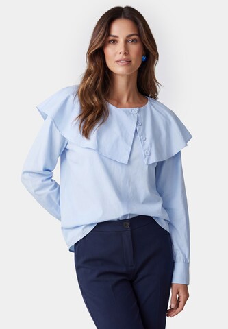 Usha - Blusa en azul: frente