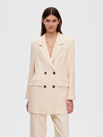 Blazer 'Myla' SELECTED FEMME en beige : devant